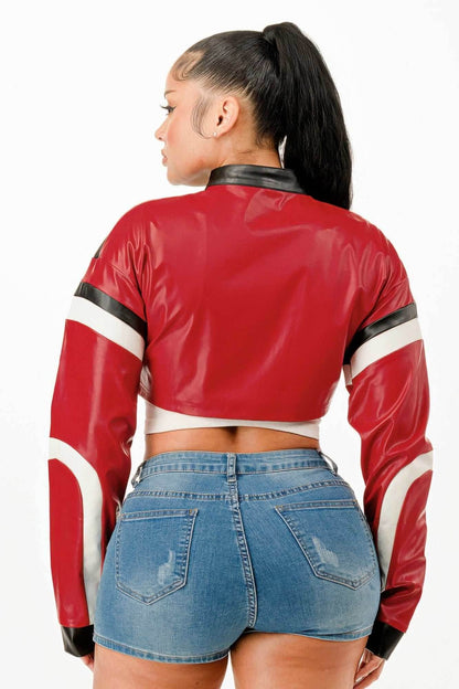 Cropped Moto Jacket - Purcell's Clothing Company