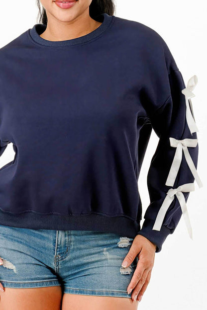 Casual Sweatshirts With Bow - Purcell's Clothing Company