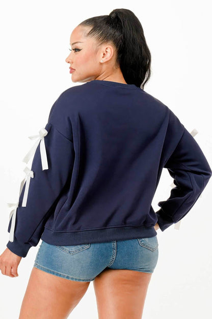 Casual Sweatshirts With Bow - Purcell's Clothing Company