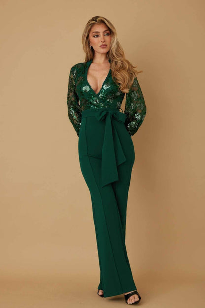 Sequin Print Jumpsuit - Purcell's Clothing Company