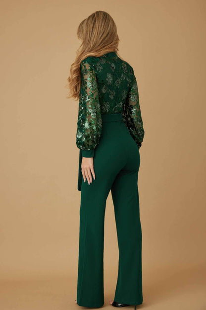 Sequin Print Jumpsuit - Purcell's Clothing Company