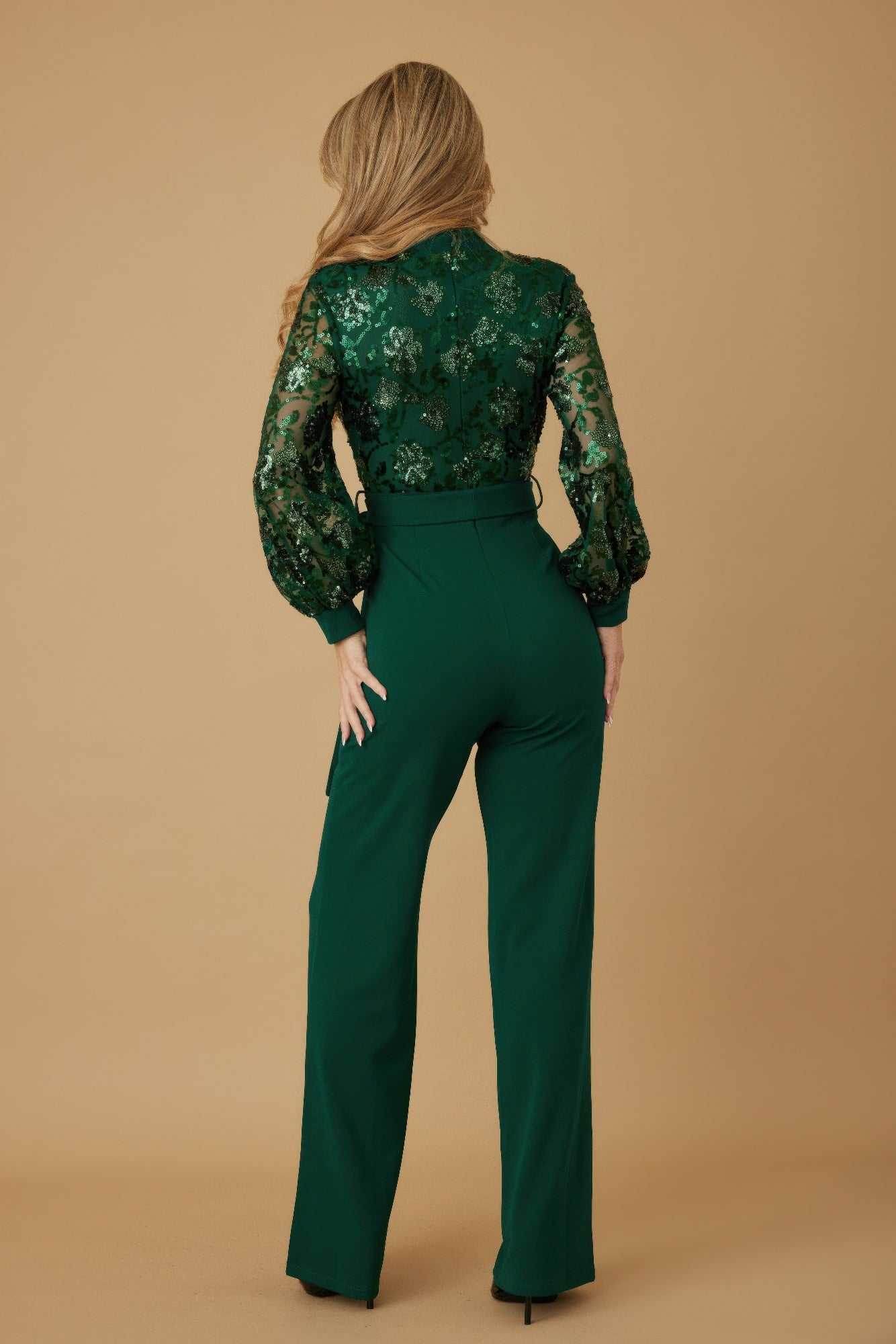 Sequin Print Jumpsuit - Purcell's Clothing Company