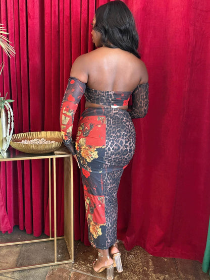 Midnight Rose Mesh Set - Purcell's Clothing Company