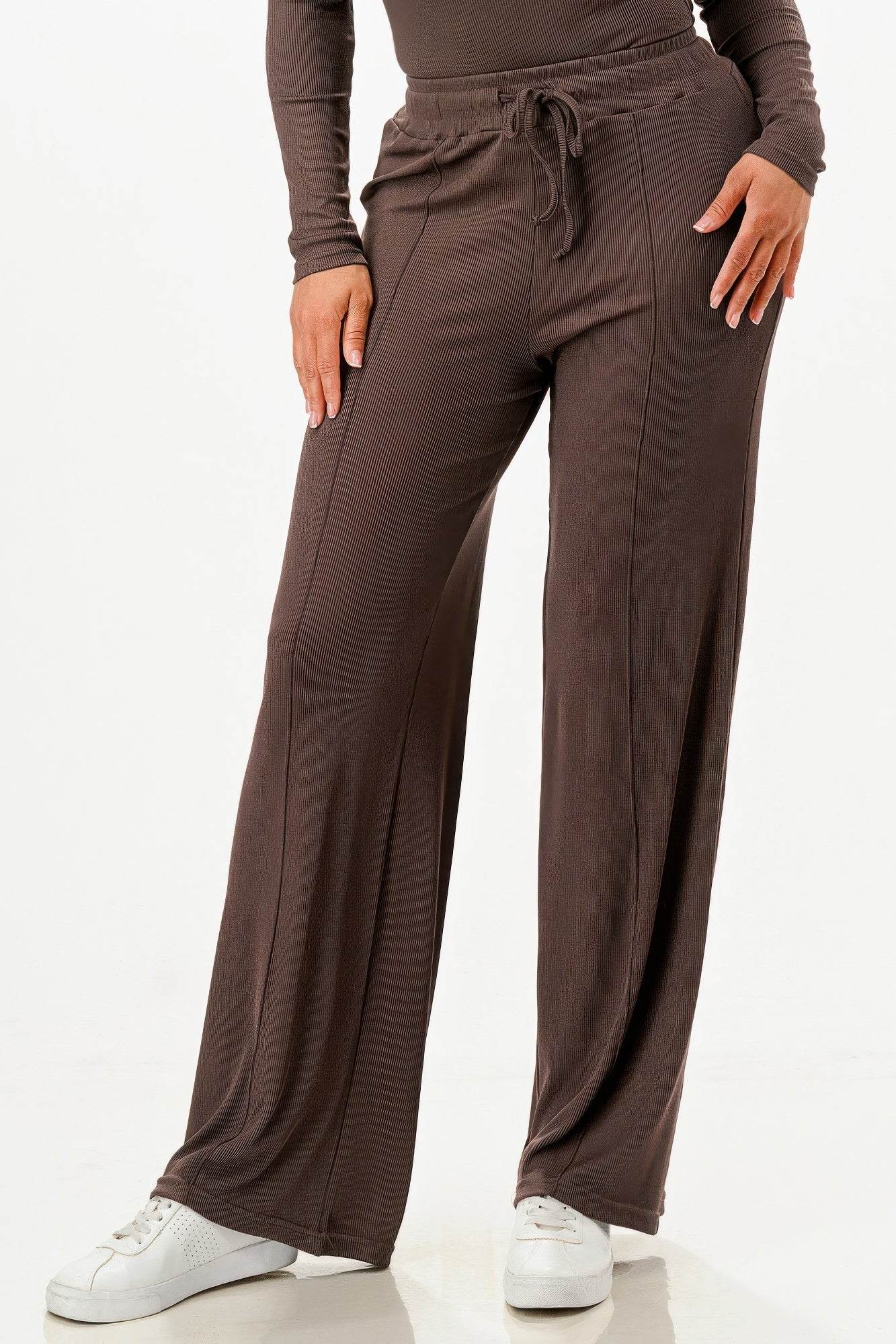 Long Sleeve Ribbed Bodysuit And Pants Set - Purcell's Clothing Company