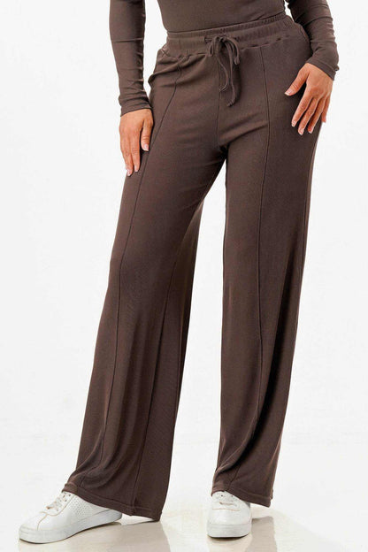 Long Sleeve Ribbed Bodysuit And Pants Set - Purcell's Clothing Company