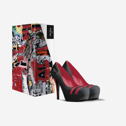 Selene Rouge - Striped Platform Pump