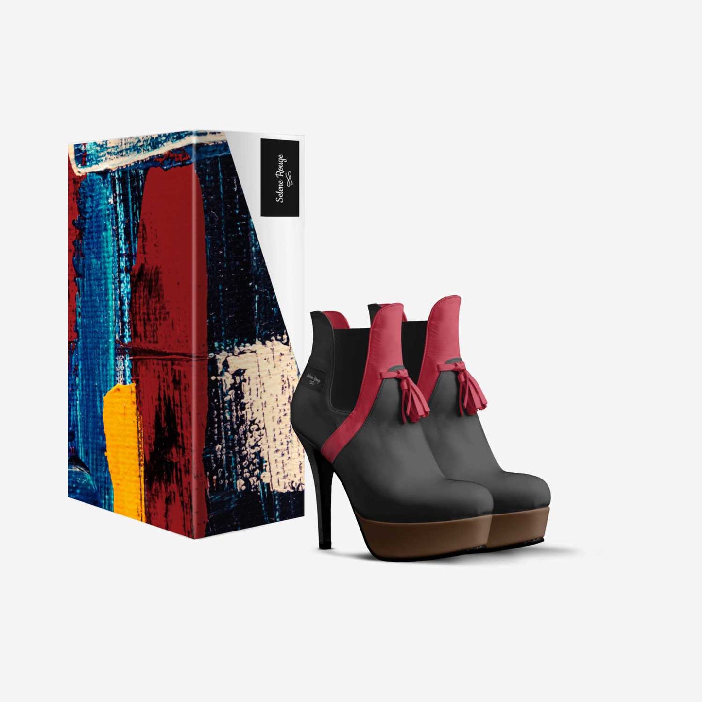 Selene Rouge - Tassels Platform Pump