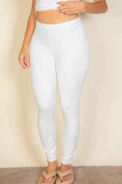 Plus Basic Solid Leggings - Purcell's Clothing Company