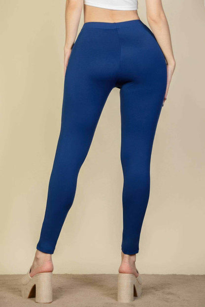 Solid High Waist Legging - Purcell's Clothing Company