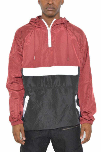 Color Block Anorak Jacket Pullover Windbreaker - Purcell's Clothing Company