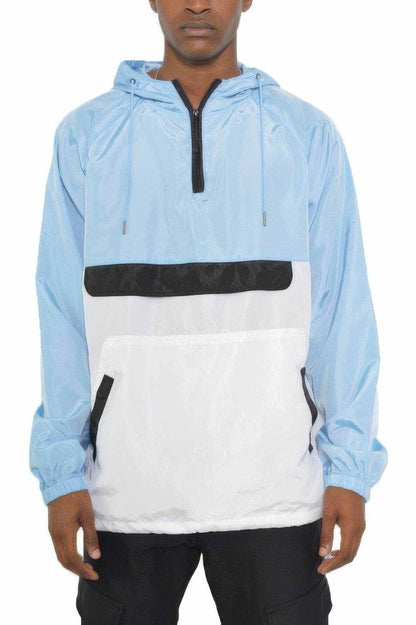Color Block Anorak Jacket Pullover Windbreaker - Purcell's Clothing Company
