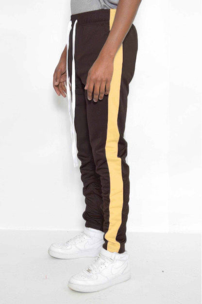 Slim Fit Single Stripe Track Pant Joggers - Purcell's Clothing Company
