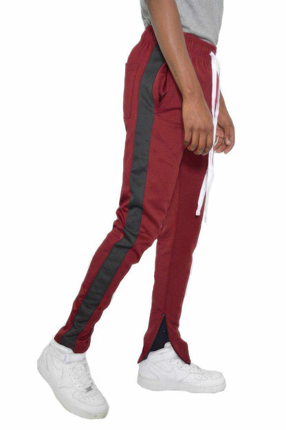Slim Fit Single Stripe Track Pant Joggers - Purcell's Clothing Company