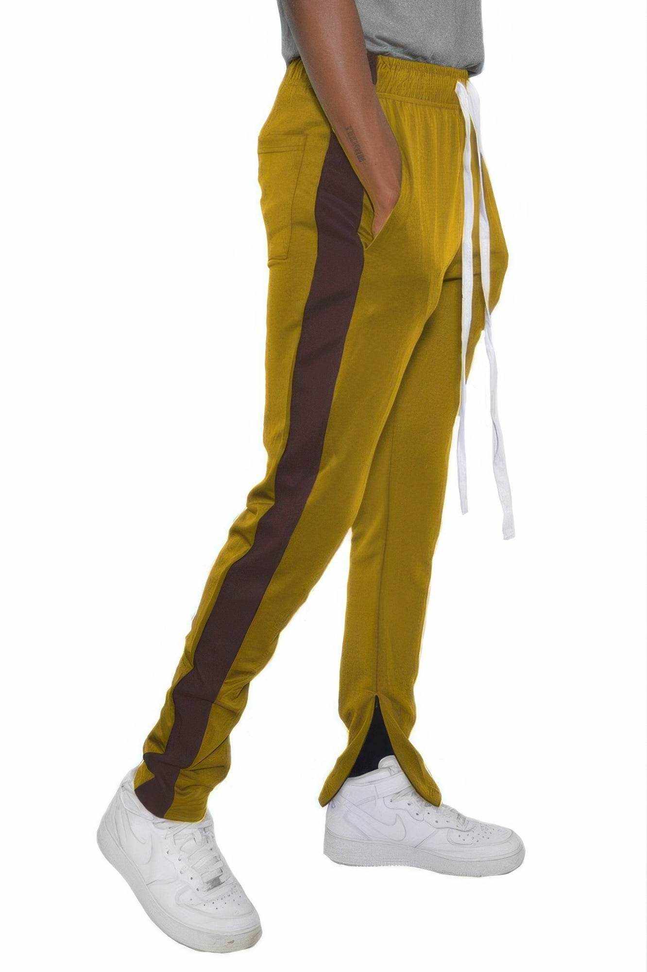 Slim Fit Single Stripe Track Pant Joggers - Purcell's Clothing Company