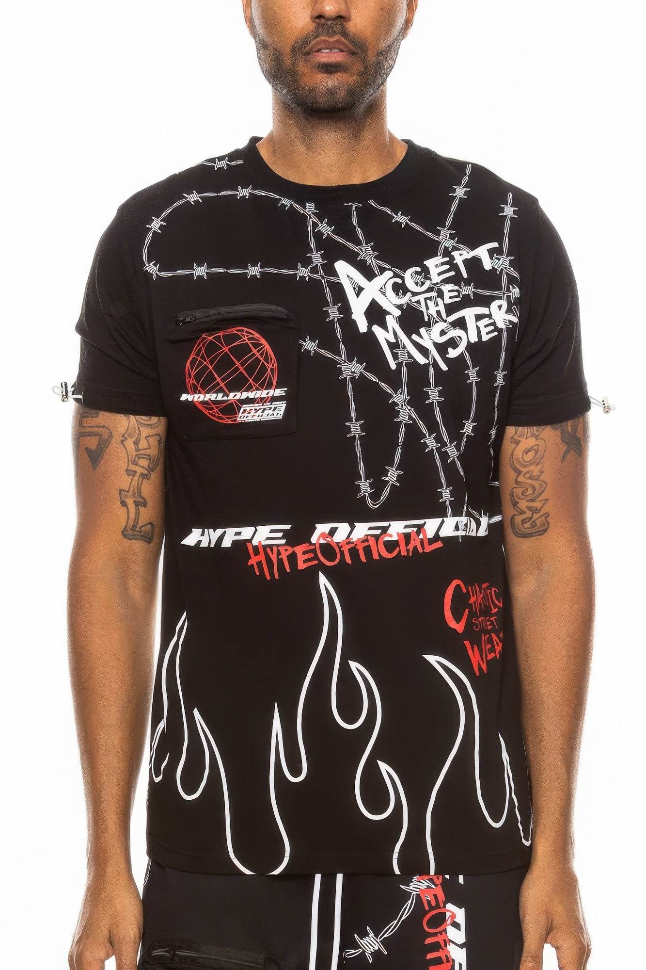 Graphic Print Hype Electric Tee - Purcell's Clothing Company