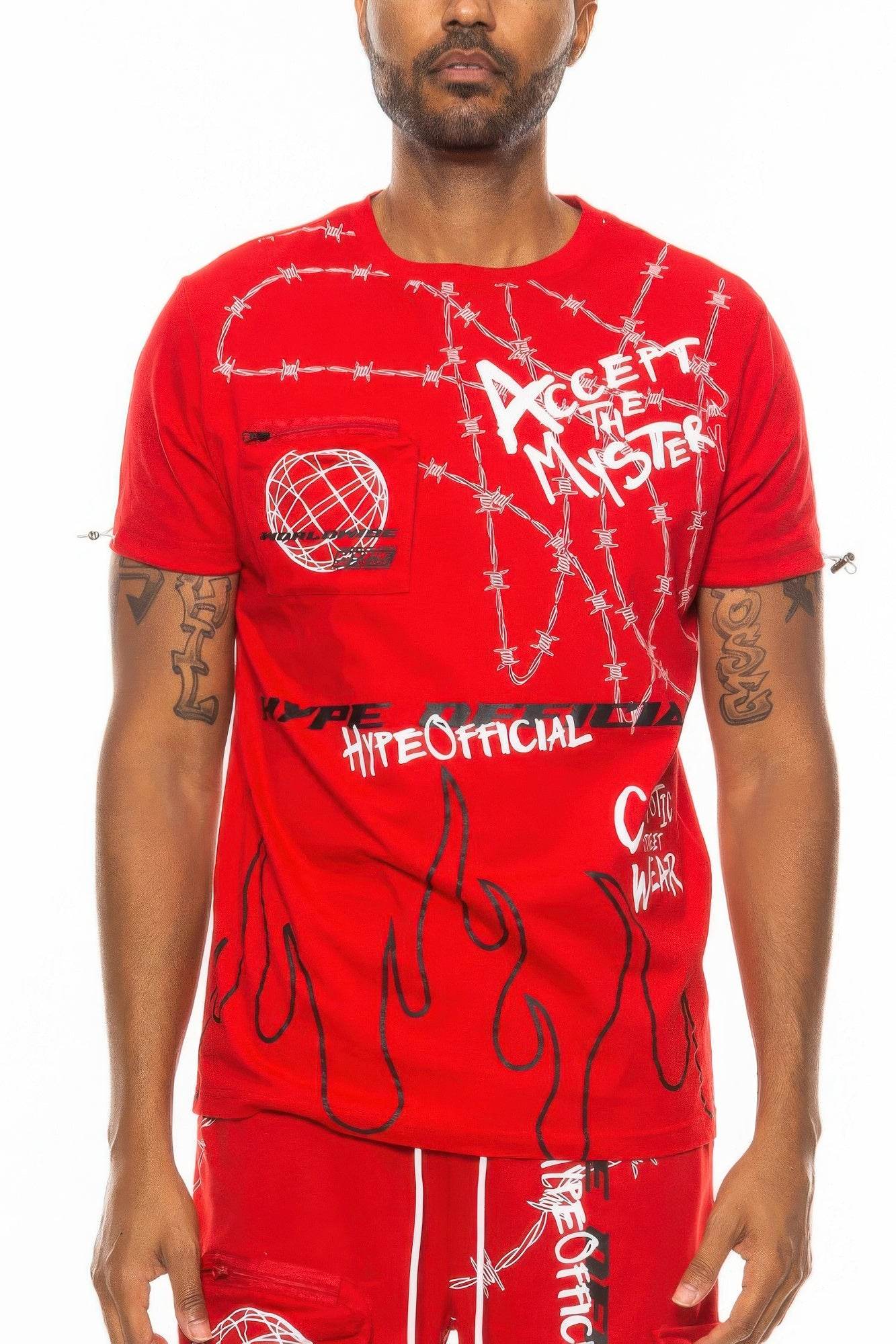 Graphic Print Hype Electric Tee - Purcell's Clothing Company