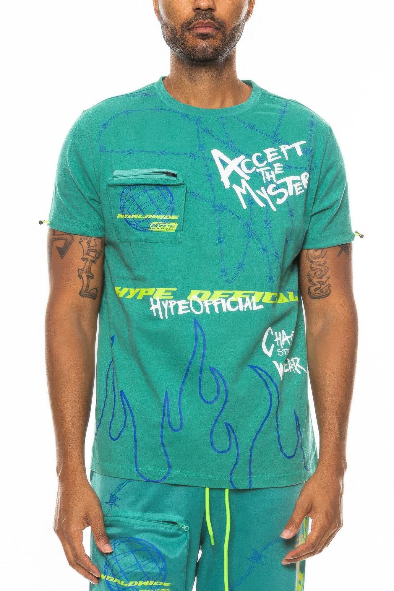 Graphic Print Hype Electric Tee - Purcell's Clothing Company