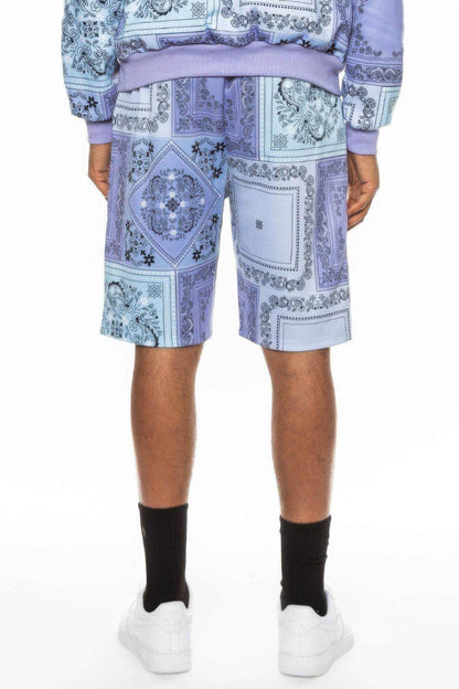 Mens Paisley Bandana Print Shorts - Purcell's Clothing Company