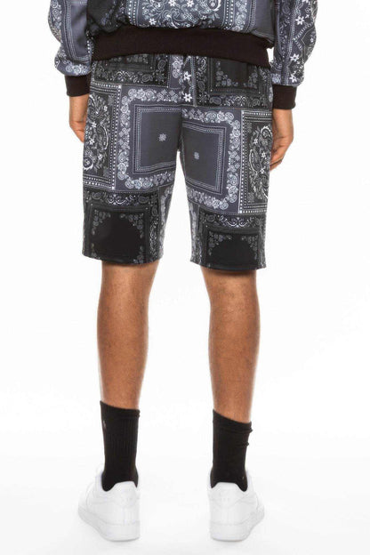 Mens Paisley Bandana Print Shorts - Purcell's Clothing Company