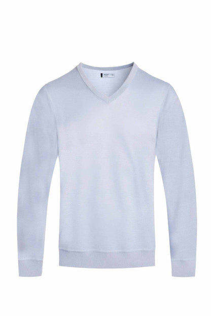Solid V-neck Sweater - Purcell's Clothing Company
