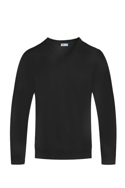 Solid V-neck Sweater - Purcell's Clothing Company