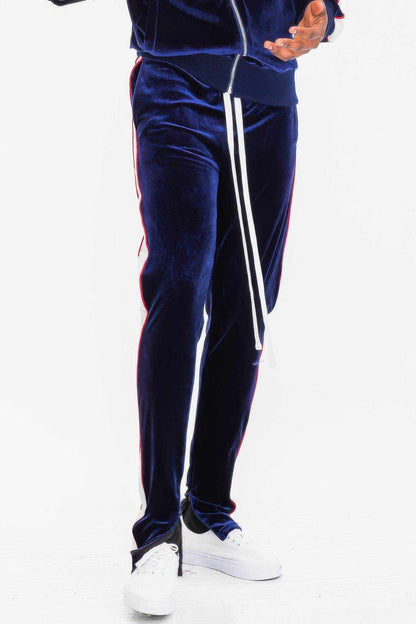 Mens Velour Track Jacket And Track Pant Set - Purcell's Clothing Company