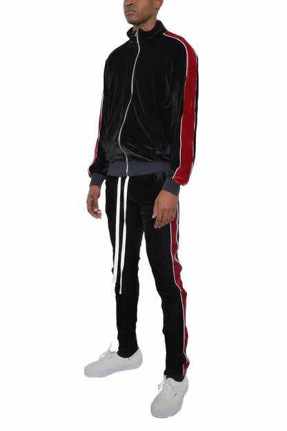Mens Velour Track Jacket And Track Pant Set - Purcell's Clothing Company
