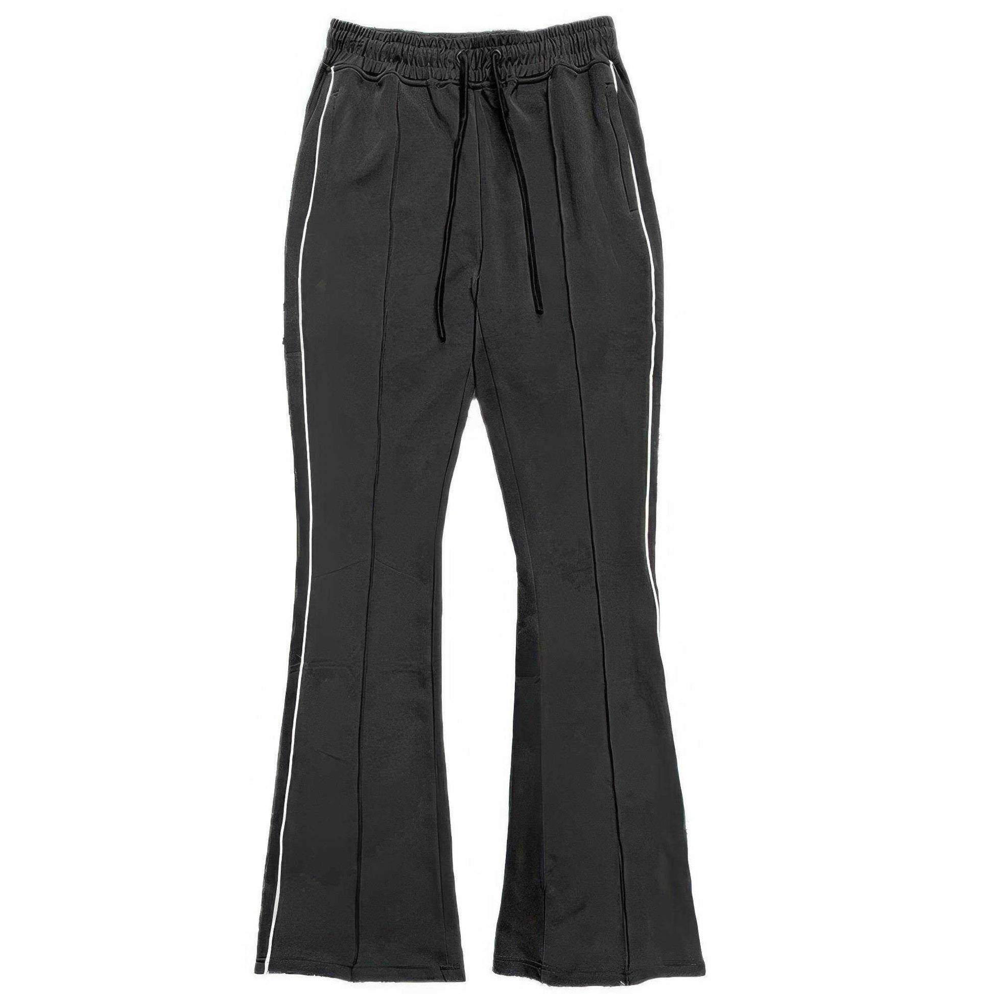 Mens Side Pipe Stacked Flare Pants - Purcell's Clothing Company