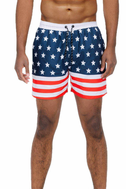 Team Usa Flag Swim Shorts - Purcell's Clothing Company