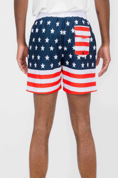 Team Usa Flag Swim Shorts - Purcell's Clothing Company