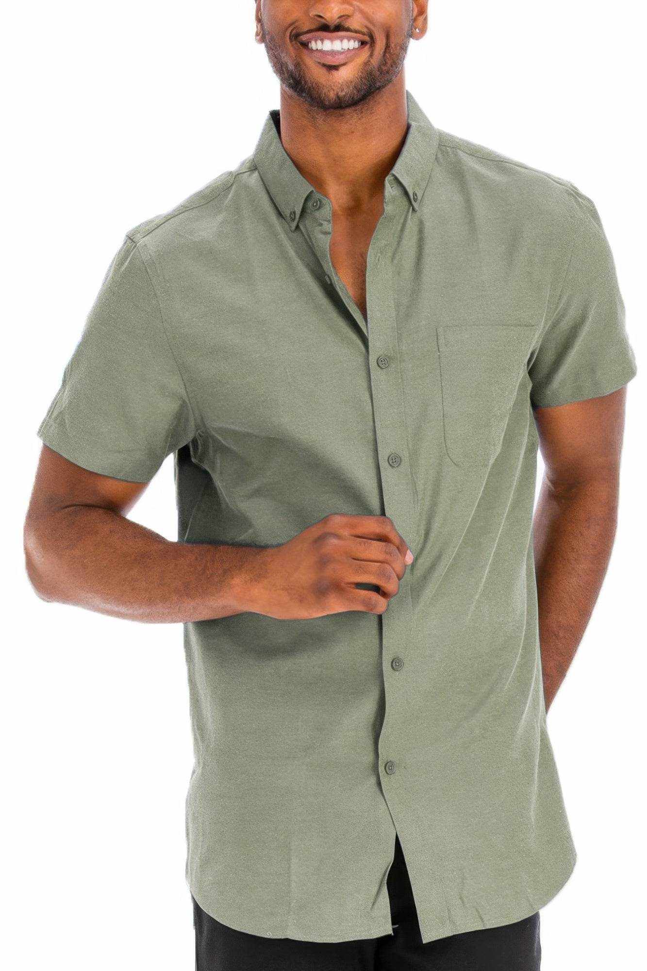 Casual Short Sleeve Solid Shirts - Purcell's Clothing Company