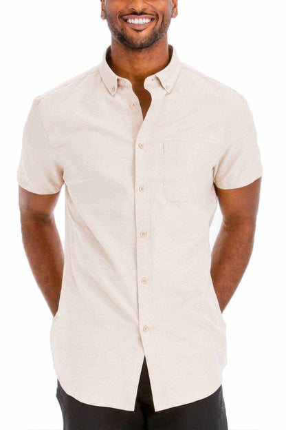 Casual Short Sleeve Solid Shirts - Purcell's Clothing Company
