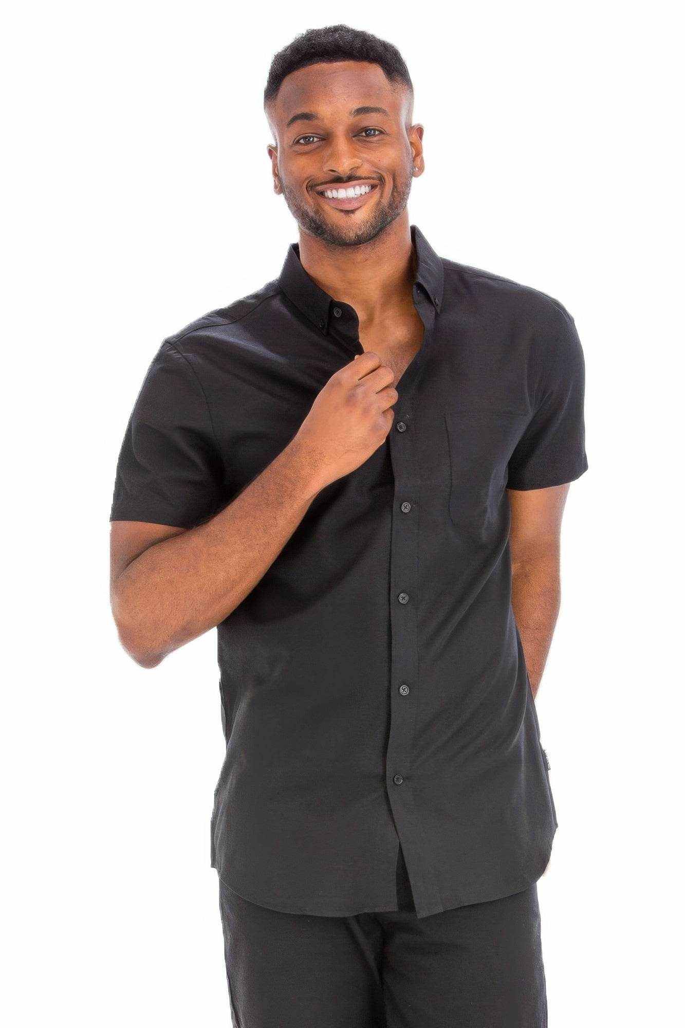 Casual Short Sleeve Solid Shirts - Purcell's Clothing Company