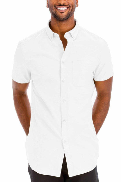 Casual Short Sleeve Solid Shirts - Purcell's Clothing Company