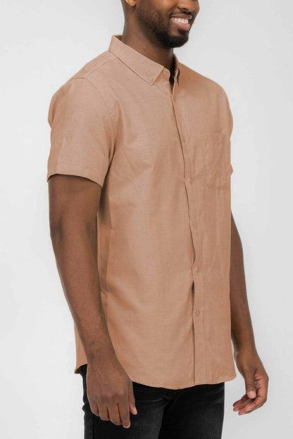 Casual Short Sleeve Solid Shirts - Purcell's Clothing Company