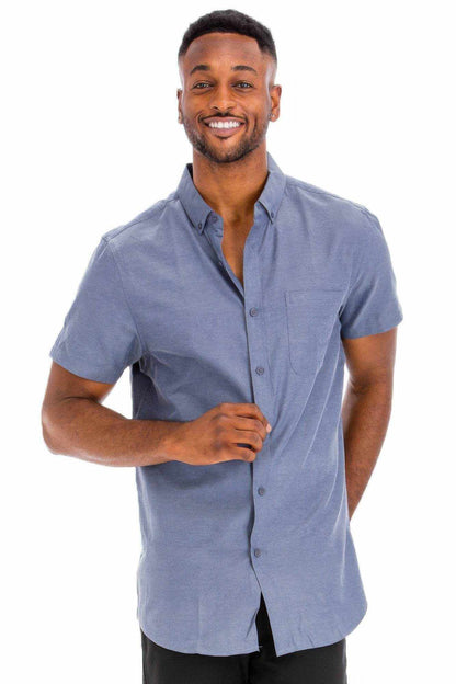 Casual Short Sleeve Solid Shirts - Purcell's Clothing Company