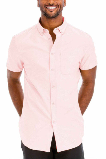 Casual Short Sleeve Solid Shirts - Purcell's Clothing Company