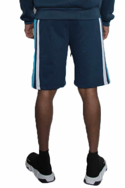 Mens Color Block Stripe Sweat Shorts - Purcell's Clothing Company