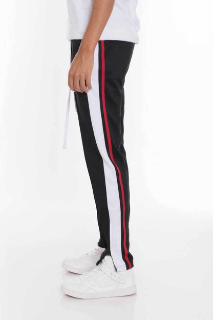 Striped Tricot Tapered Sweatpant Pants - Purcell's Clothing Company