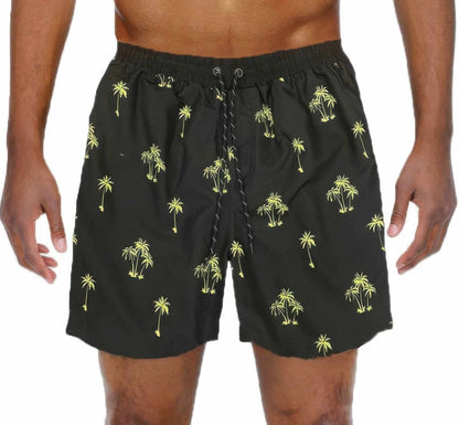 Palm Tree Print Swim Shorts - Purcell's Clothing Company