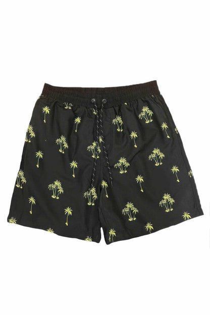Palm Tree Print Swim Shorts - Purcell's Clothing Company