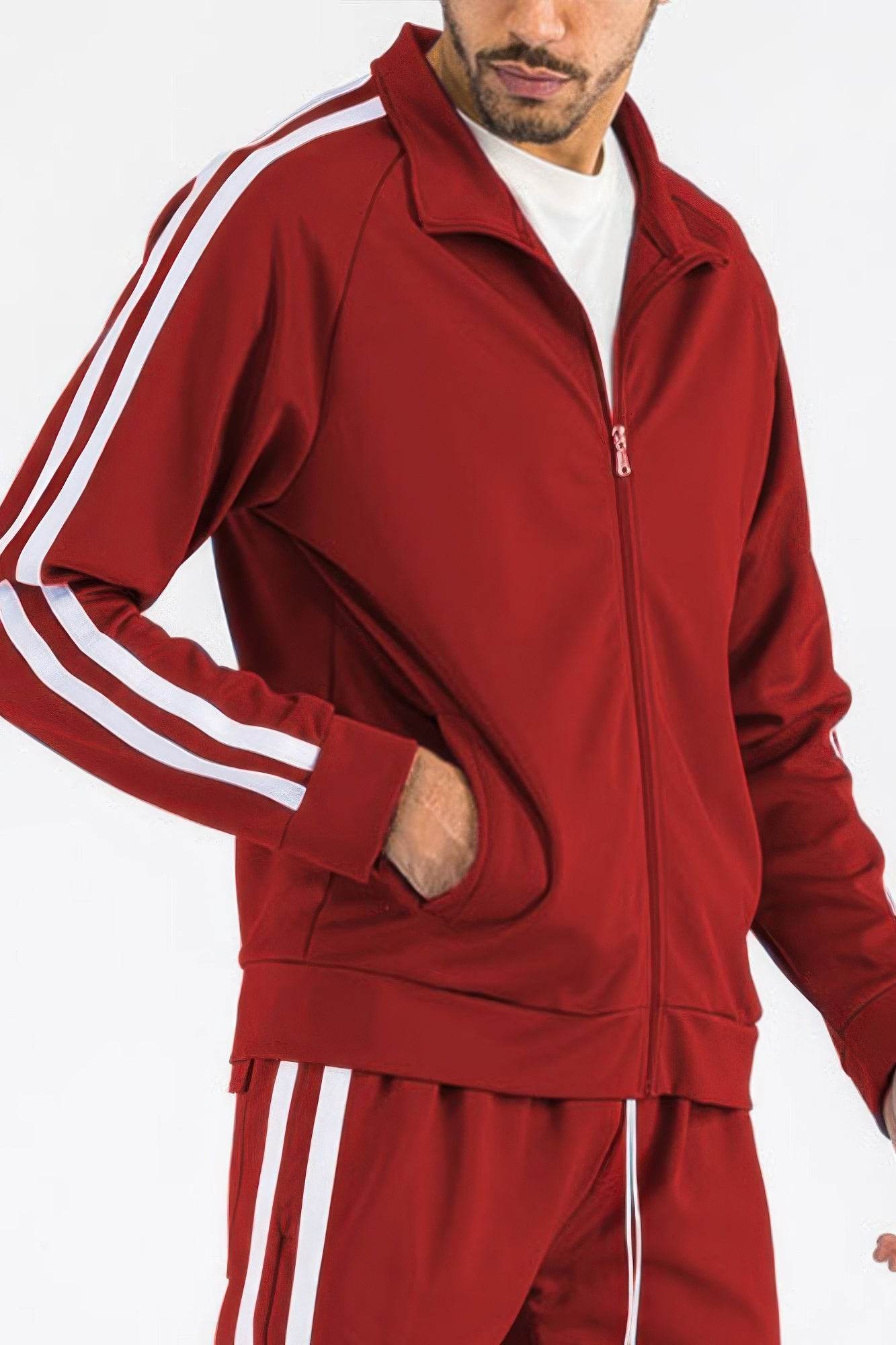 Two Stripe Track Jacket - Purcell's Clothing Company
