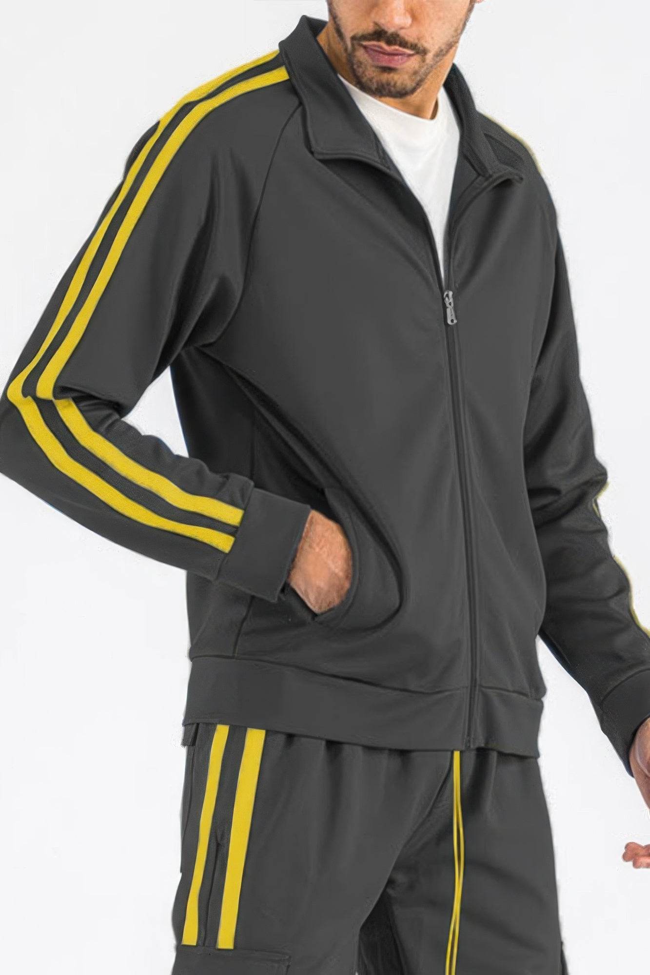 Two Stripe Track Jacket - Purcell's Clothing Company