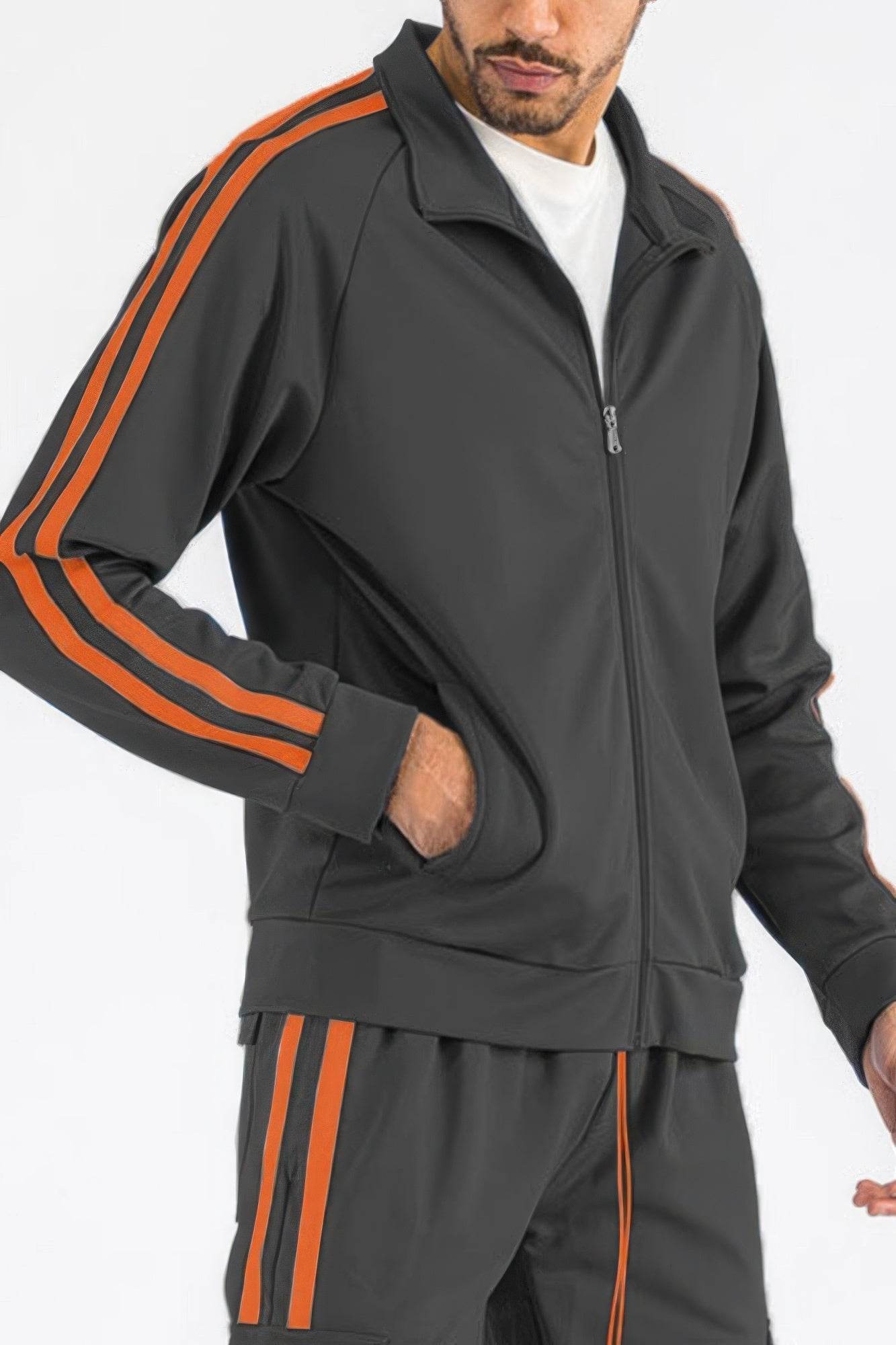 Two Stripe Track Jacket - Purcell's Clothing Company