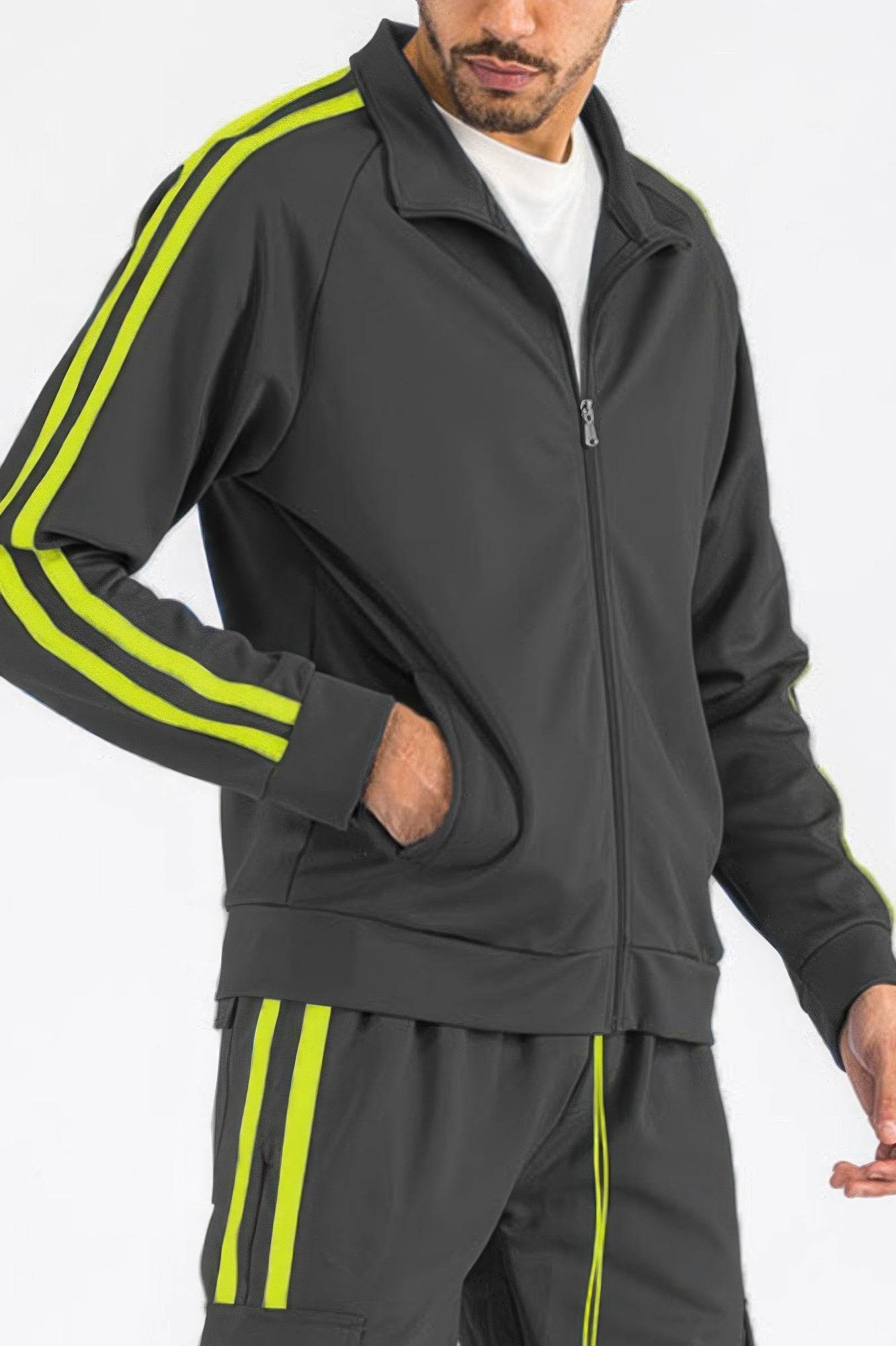 Two Stripe Track Jacket - Purcell's Clothing Company