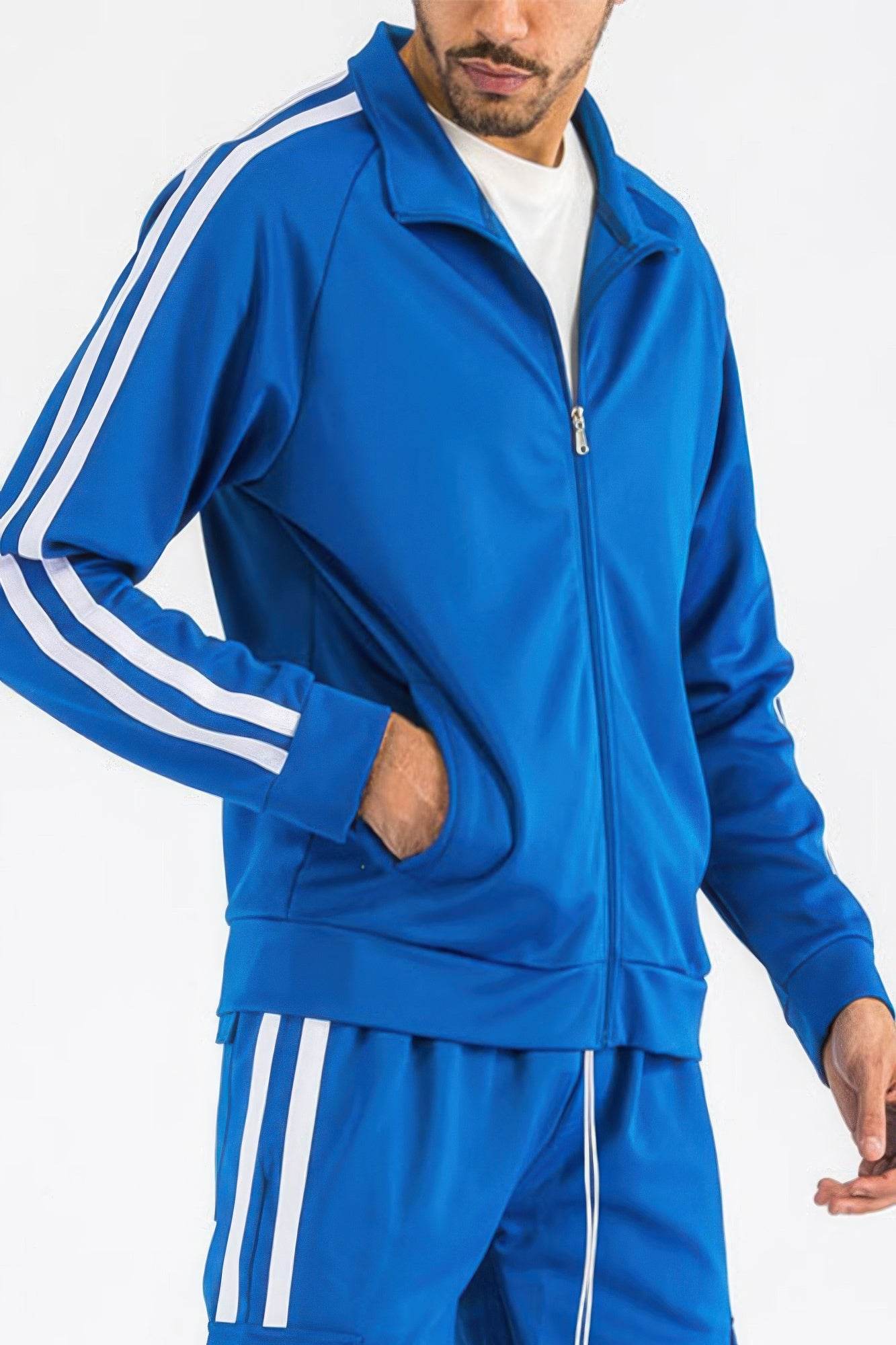 Two Stripe Track Jacket - Purcell's Clothing Company