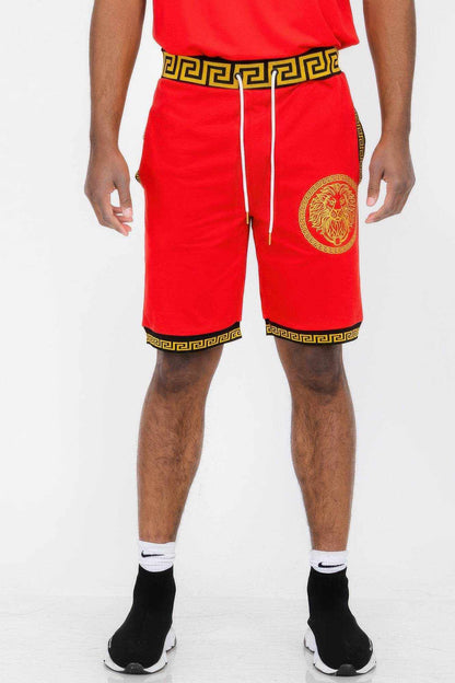 Mens Black And Gold Detail Shorts - Purcell's Clothing Company
