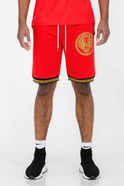 Mens Black And Gold Detail Shorts - Purcell's Clothing Company