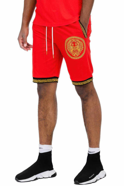 Mens Black And Gold Detail Shorts - Purcell's Clothing Company