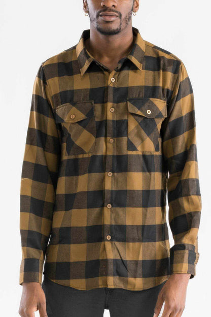 Checkered Long Sleeve Flannel Shirt - Purcell's Clothing Company